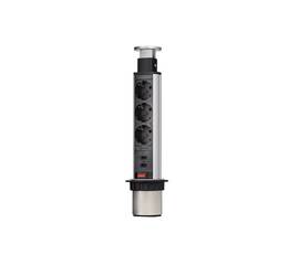 Блок розеток 105S (3 секции и 2 USB) Mebax 00-00001166