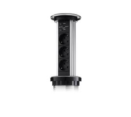 Сенсорный блок розеток LK (3 секции и 2 USB) Mebax 00-00001183