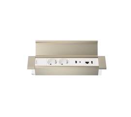 Блок розеток 41P (2 секции, USB + type C + RJ45 + HDMI) Mebax 00-00002596
