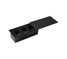 Блок розеток JX (Slide Top) (3 секции с кабелем питания) Mebax 00-00002887
