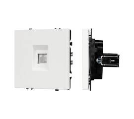 Механизм компьютерной розетки Arlight SCT-NOBE-MPC1-SFPL-WH (RJ-45, CAT6) 054304