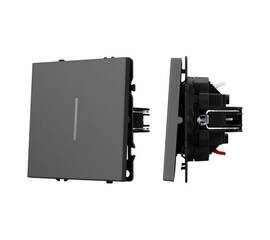Механизм выключателя одноклавишный непроходной Arlight LED SWT-NOBE-MK01-SFPL-L-GR (230V, 10A) 05426