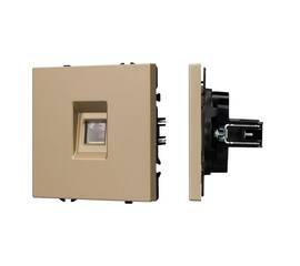 Механизм компьютерной розеткиArlight  SCT-NOBE-MPC1-SFPL-GD (RJ-45, CAT6) 054306