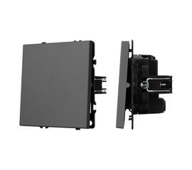 Механизм выключателя одноклавишный перекрёстный Arlight SWT-NOBE-MKX1-SFPL-GR (230V, 10A) 054251