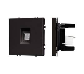 Механизм компьютерной розетки Arlight SCT-NOBE-MPC1-SFPL-BK (RJ-45, CAT6) 054305