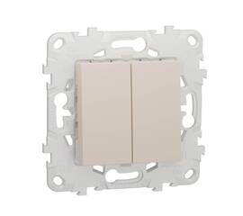 Переключатель двухклавишный перекрестный Schneider Electric Unica New NU521544