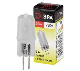 Лампа галогенная Эра G4 40W 3000K G4-JCD-40W-230V-FR C0039282