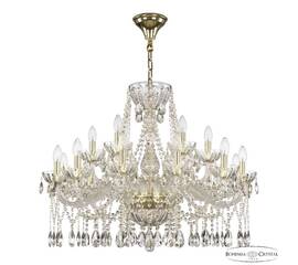 Подвесная люстра Bohemia Ivele Crystal 5413/12+6/300 G Clear/M-1H