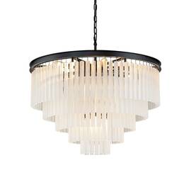 Подвесная люстра Delight Collection 1920s Odeon KR0387P-10A black/frost