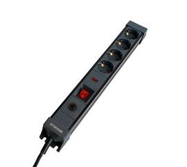 Сетевой фильтр 4-местный с/з Stekker Techno HM22-41-03 50157