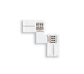 Соединитель угловой L для светодиодной ленты 5050 12/24V (4 конт.) GS6701 (10шт) Ambrella Light Illu