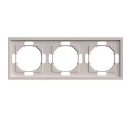 Рамка 3-местная Stekker Эмили PFR00-5003-08 кашемир soft touch 49912
