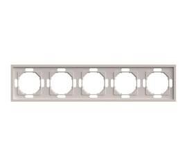 Рамка 5-местная Stekker Эмили PFR00-5005-08 кашемир soft touch 49914