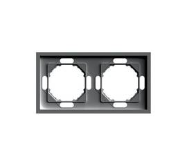 Рамка 2-местная Stekker Эмили PFR00-5002-09 антрацит soft touch 49937