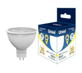 Лампа светодиодная Uniel GU5.3 10W 3000K LED-JCDR-10W/3000K/GU5.3 PLS03WH UL-00006839