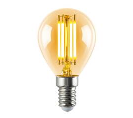 Лампа светодиодная филаментная Volpe E14 5W груша янтарная LED-G45-5W/AMBER/E14/VLF UL-00009159