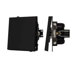 Механизм выключателя одноклавишный проходной Arlight SWT-TENDO-MKP1-SFPL-BK (230V, 10A) 054579