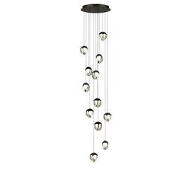 Каскадная люстра Delight Collection MD24001033-12A black/clear