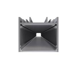 Профиль П-образный универсальный Apeyron ширина ленты до 25мм (рассеиватель, заглушки - 2шт) 08-23