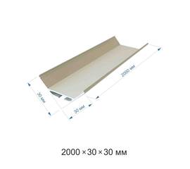 Профиль угловой накладной Apeyron ширина ленты до 22мм 08-22-01