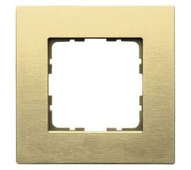 Рамка Jasmart G-Metal шампань 1-постовая G1001AG