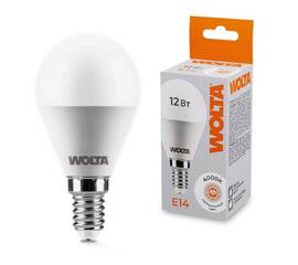 Светодиодная лампа WOLTA 12Вт 4000K Е14 груша матовая 25S45GL12E14