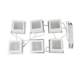 Встраиваемый светодиодный светильник Uniel ULP-1010 42W/4000К IP40 Grilyato White KIT06 UL-00007427