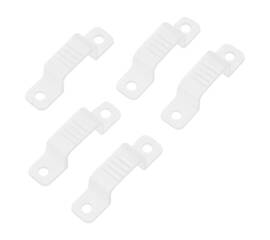 Клипса фиксирующая для светодиодной ленты SMD/COB 220В комплект 10 шт WOLTA MC10-SMD/COB-220V
