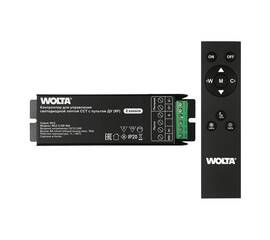 Контроллер 2-канальный для светодиодной ленты CCT 12-24В, 16А с пультом RF WOLTA WLC-C/06-16A