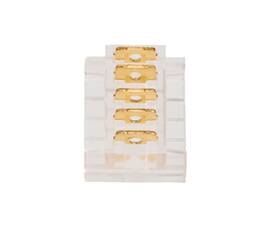 Коннектор последовательный для ленты SMD RGBW шириной 12мм, комплект 3шт WOLTA WLS-5PIN-RGBW-12MM-I