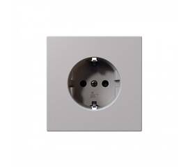 Розетка SCHUKO с защитными шторками 16A 250V 2P+T, цвет Белый матовый (soft touch) Jasmart FD5501PWM