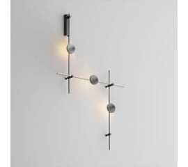 Готовая конструкция настенная прямая со светильниками Plato 3 шт. и блоком питания Maytoni Technical