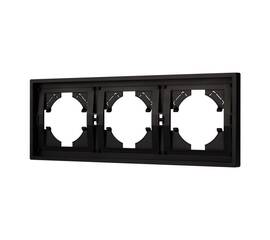 Рамка пластиковая на 3 поста Arlight FRM-TENDO-PL-3-BK 053844