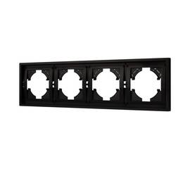 Рамка пластиковая на 4 поста Arlight FRM-TENDO-PL-4-BK 053848