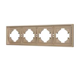 Рамка пластиковая на 4 поста Arlight FRM-TENDO-PL-4-GD 053850