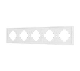 Рамка пластиковая на 5 постов Arlight FRM-TENDO-PL-5-WH 053851