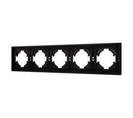 Рамка пластиковая на 5 постов Arlight FRM-TENDO-PL-5-BK 053852