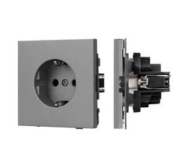 Механизм электрической розетки Arlight SCT-TENDO-MEU1-PL-GR (230V, 16A) 054080