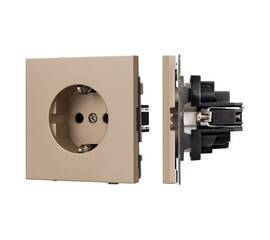 Механизм электрической розетки Arlight SCT-TENDO-MEU1-PL-GD (230V, 16A) 054081