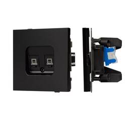 Механизм компьютерной розетки двойной Arlight SCT-TENDO-MPC2-PL-BK (RJ-45, CAT6) 054101