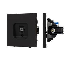 Механизм компьютерной розетки Arlight SCT-TENDO-MPC1-SFPL-BK (RJ-45, CAT6) 054591