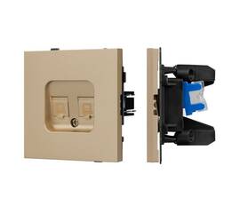 Механизм компьютерной розетки двойной SCT-TENDO-MPC2-SFPL-GD (RJ-45, CAT6) 054596