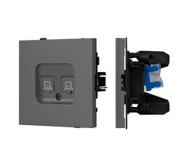 Механизм компьютерной розетки двойной SCT-TENDO-MPC2-SFPL-GR (RJ-45, CAT6) 054597