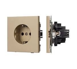 Механизм электрической розетки Arlight SCT-TENDO-MEU1-SFPL-GD (230V, 16A) 054639