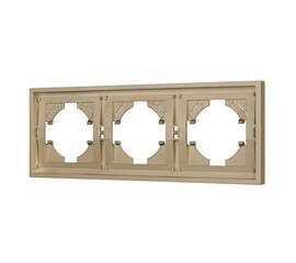 Рамка пластиковая на 3 поста Arlight FRM-TENDO-SFPL-3-GD 054651