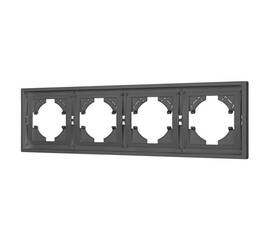 Рамка пластиковая на 4 поста Arlight FRM-TENDO-SFPL-4-GR 054655