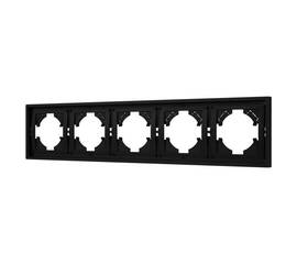 Рамка пластиковая на 5 постов Arlight FRM-TENDO-SFPL-5-BK 054657