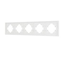 Рамка пластиковая на 5 постов Arlight FRM-TENDO-SFPL-5-WH 054660