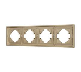 Рамка пластиковая на 4 поста Arlight FRM-TENDO-SFPL-4-GD 054663