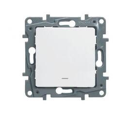 Переключатель одноклавишный Legrand Etika 10A 250V белый 672205